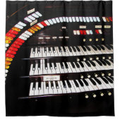 アンティークヴィンテージパイプオルガンシャワーカーテン シャワーカーテン (正面)