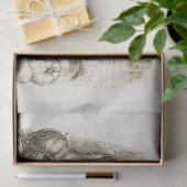 アンティークヴィンテージパンプキンスカッシュベージュ 薄葉紙 (ギフト)