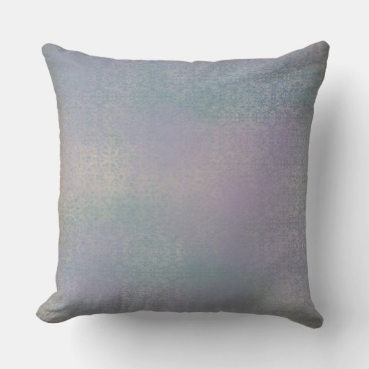 アンティークヴィンテージパープルティール(緑がかった色)ア動揺してート クッション (正面)