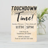 アンティークヴィンテージビッグゲームボウルゲームサッカーパーティー 招待状 (スタンド正面)