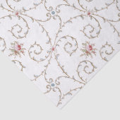 アンティークヴィンテージピンクローズと金ゴールドスワーズ 薄葉紙 (詳細)