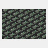 アンティークヴィンテージファームトラクター ラッピングペーパーシート (正面2)