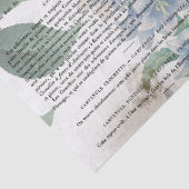 アンティークヴィンテージフラワーフランスのブックページの切り離し 薄葉紙 (詳細)