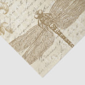 アンティークヴィンテージフランスのファッションエフェラベージュ 薄葉紙 (詳細)