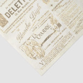 アンティークヴィンテージフランスのadsエフエマベージュ 薄葉紙 (詳細)