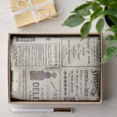 アンティークヴィンテージフランスのadsエフエマベージュ 薄葉紙 (ギフト)