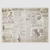 アンティークヴィンテージフランスのadsエフエマベージュ 薄葉紙 (正面)