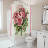 アンティークヴィンテージフローラバラ シャワーカーテン (インサイチュ)