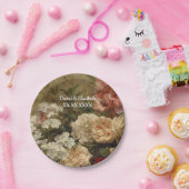 アンティークヴィンテージフローラフラワーアートカスタム絵画ズ ペーパープレート (パーティー)