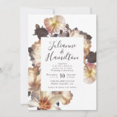 アンティークヴィンテージフローラ結婚式招待状 招待状 (正面)