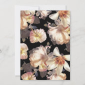 アンティークヴィンテージフローラ結婚式招待状 招待状 (裏面)