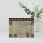 アンティークヴィンテージブックカバー（金属製ヒンジ付） ポストカード (スタンド正面)