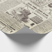 アンティークヴィンテージベージュアドフランスのエフエメラ ラッピングペーパー (角)