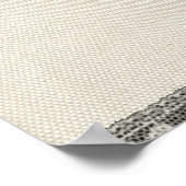 アンティークヴィンテージホワイトリネン及びレース ポスター (角)