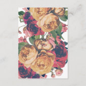 アンティークヴィンテージボタニカルフェテ結婚の詳細 エンクロージャーカード (裏面)