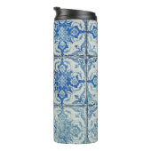 アンティークヴィンテージポルトガルのタイル模様 – Azulejo タンブラー (回転右)