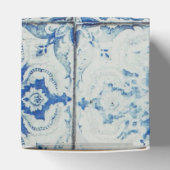 アンティークヴィンテージポルトガルのタイル模様 – Azulejo フェイバーボックス (上部)