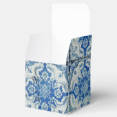 アンティークヴィンテージポルトガルのタイル模様 – Azulejo フェイバーボックス (オープン)