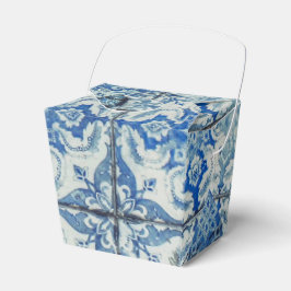 アンティークヴィンテージポルトガルのタイル模様 – Azulejo フェイバーボックス