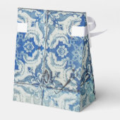 アンティークヴィンテージポルトガルのタイル模様 – Azulejo フェイバーボックス (裏面サイド)