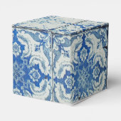 アンティークヴィンテージポルトガルのタイル模様 – Azulejo フェイバーボックス (裏面サイド)