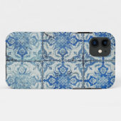 アンティークヴィンテージポルトガルのタイル模様 – Azulejo Case-Mate iPhoneケース (裏面(横))