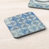 アンティークヴィンテージポルトガルタイルパターン – アズレホ コースター (左側)