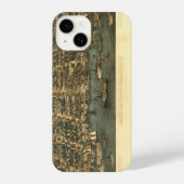 アンティークヴィンテージマップアレクサンドリアVA 1863 iPhoneケース (裏面)
