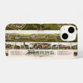 アンティークヴィンテージマップBarre Massachusetts USA 1891 iPhone 14ケース