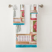 アンティークヴィンテージルイXV王室のフローラ バスタオルセット (インサイチュ)