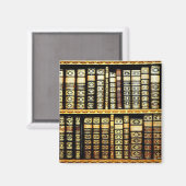 アンティークヴィンテージレザーブックパターン マグネット (正面/裏面)