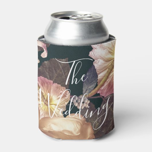 アンティークヴィンテージロマンチック結婚フローラ 缶クーラー (缶正面)
