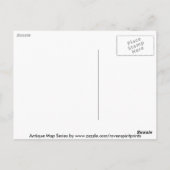 アンティークヴィンテージ世界地図はがき ポストカード (裏面)