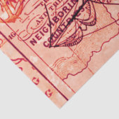 アンティークヴィンテージ切り離しマップフェイクキャンバス印刷 薄葉紙 (詳細)