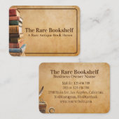 アンティークヴィンテージ古希少書店 名刺 (正面/裏面)