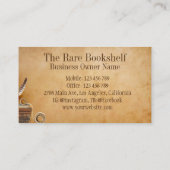 アンティークヴィンテージ古希少書店 名刺 (裏面)