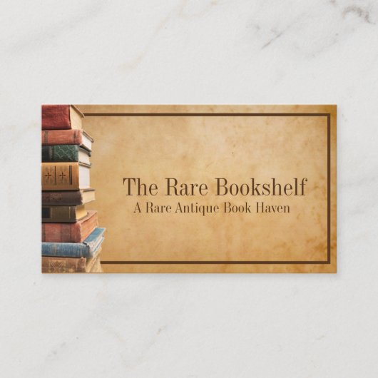 アンティークヴィンテージ古希少書店 名刺 (正面)