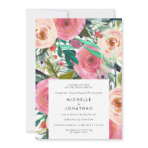 アンティークヴィンテージ水彩結婚花