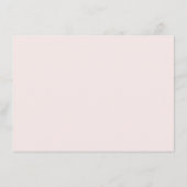 アンティークヴィンテージ結婚式の情報ピ淡い色のンク エンクロージャーカード (裏面)