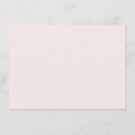 アンティークヴィンテージ結婚式の情報ピ淡い色のンク エンクロージャーカード (裏面)