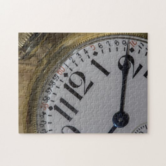 アンティークヴィンテージ金ゴールドポケットウォッチパズル ジグソーパズル (横)