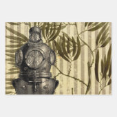 アンティークヴィンテージ 航海の ラッピングペーパーシート (正面3)