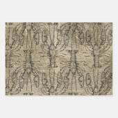 アンティークヴィンテージ 航海の ラッピングペーパーシート (正面)