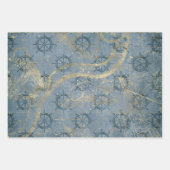 アンティークヴィンテージ 航海の ラッピングペーパーシート (正面2)