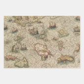 アンティークヴィンテージ 航海の ラッピングペーパーシート (正面3)