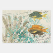 アンティークヴィンテージ 航海の ラッピングペーパーシート (正面)