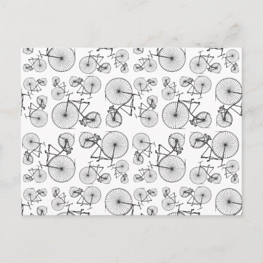 アンティークヴェロピードサイクリックスバイクアートカスタムカラー ポストカード (正面)