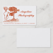 アンティーク一見のカメラマンの名刺 名刺 (正面/裏面)