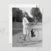 アンティーク三輪車ガール, 1913 ポストカード (正面/裏面)