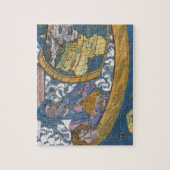 アンティーク世界地図クラウディウス・プトレミー, 1507 ジグソーパズル (縦)